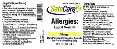 Image Description (Allergies Eggs And Meats)